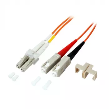 EFB-Elektronik duplex-johdin LC-SC 62.5/125µm OM1 LSZH oranssi 2,0mm 2m