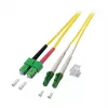 EFB Duplex-patchkaapeli LC/APC-SC/APC OS2 G652D 10 m LSZH 2 mm keltainen