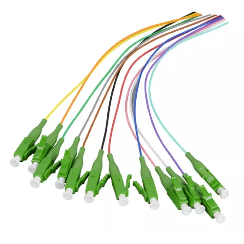 EFB Elektronik kuitu-pigtail LC-APC 9/125 µm OS2, 12 värin sarja, 2 m