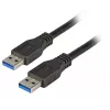 EFB Elektronik Premium USB 3.0 -kaapeli, USB-A uros - USB-A uros, 3 m, musta