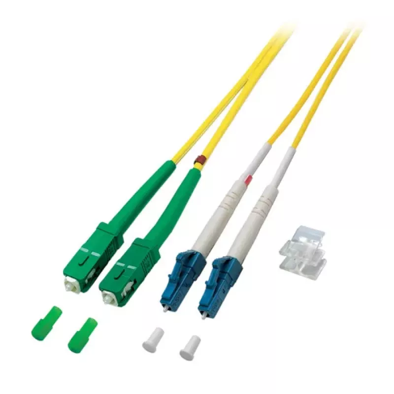 EFB Elektronik ECOFIBER kuitu-patchkaapeli SC/APC singlemode (OS2) 1 m keltainen