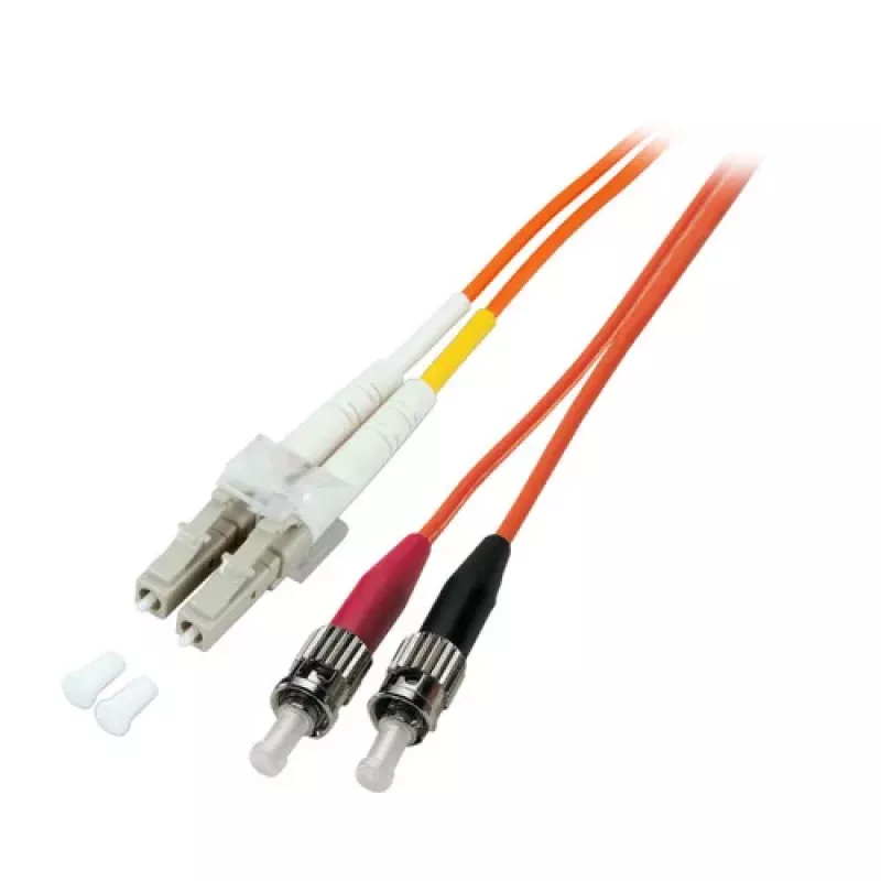 EFB-Elektronik ECOFIBER duplex-jumper LC-ST 50/125 µm OM2 LSZH oranssi 2,0 mm 50 m