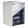 EFB 10 inch seinäkotelo 9U 300 mm syvyys vaaleanharmaa (RAL 7035) turvalasiluukulla