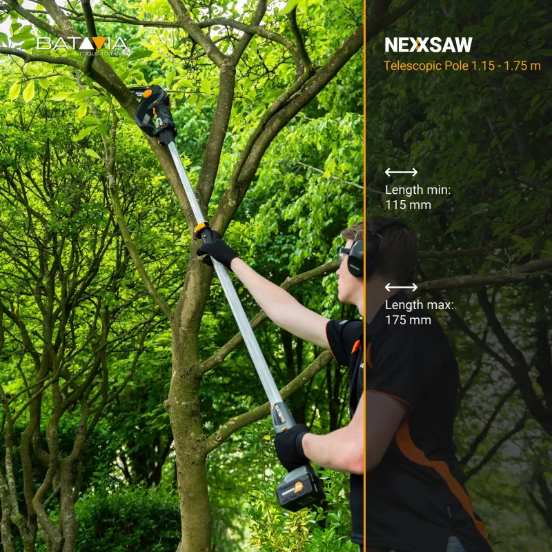 Batavia teleskooppivarsi 1,15 - 1,75 m Nexxsaws- ja Nexxcuts-laitteille