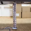 LogiLink KAB0064 joustava pystysuuntainen kaapelijärjestäjä, metalli, 72 cm, hopea