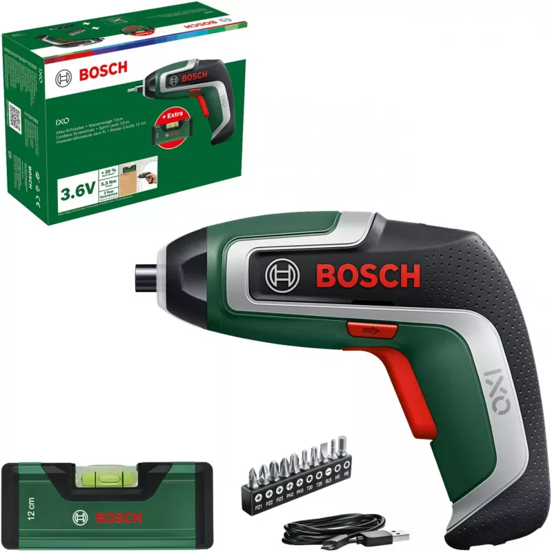 Bosch IXO 7 Level Set akkuruuvinväännin 2.0 Ah (06039E0008)