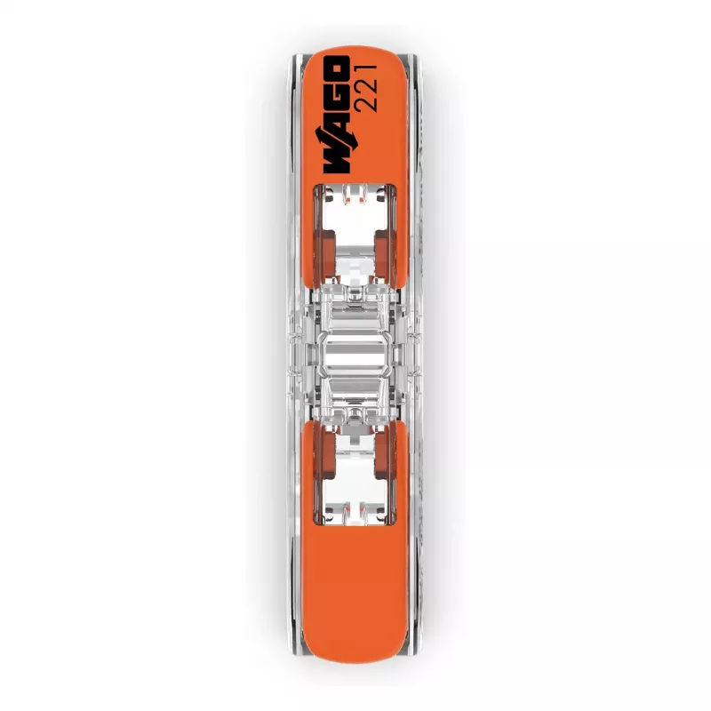 WAGO 221-2411 inline-jatkoliitin 2-johdin 4 mm² 60 kpl:n pakkaus