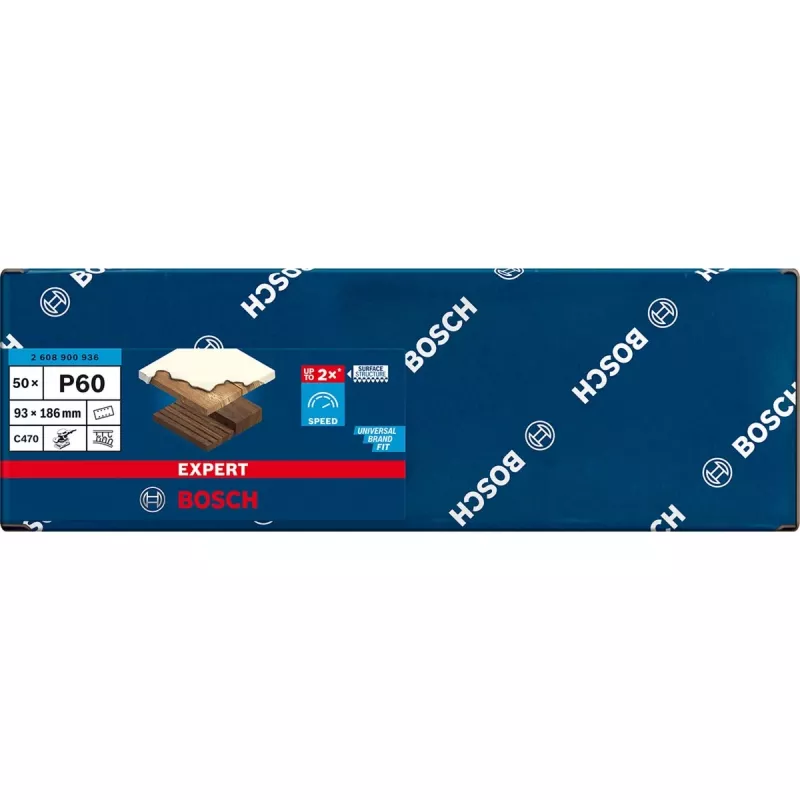 Bosch EXPERT C470 hiomapaperi 93x186mm K60 50 kpl:n pakkaus