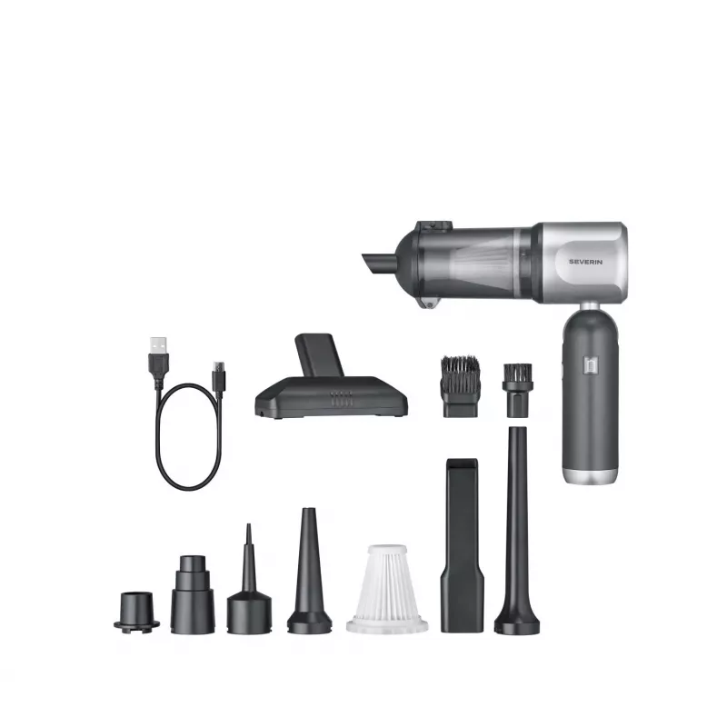 Severin HV 7135 S'Power Vac & Blow langaton käsi-imuri, antrasiitti