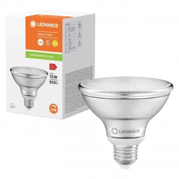OSRAM PAR30 7,5W 75W-vastaava LED-heijastinlamppu himmennettävä 10W 633lm 2700K lämmin valkoinen E27 36° keilakulma