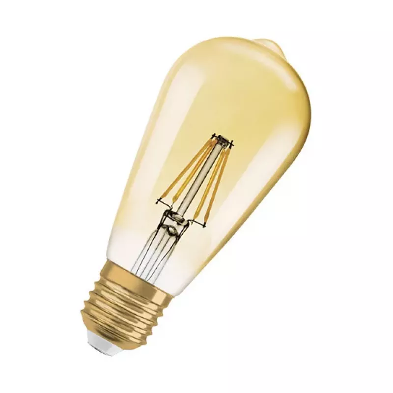 OSRAM LED-lamppu 6,5W 725lm 2400K E27 himmennettävä filamentti kulta