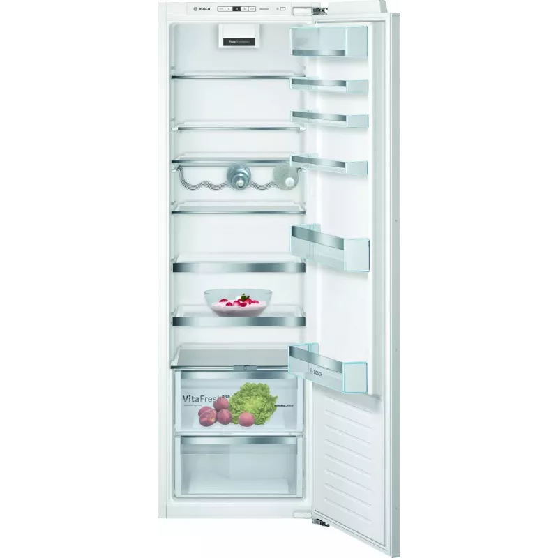 Bosch KIR81AFE0 kalusteisiin asennettava jääkaappi VitaFresh Plus -toiminnolla, 319L, energialuokka E