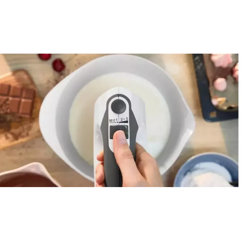 Bosch MFQ37480 ErgoMixx käsivatkain, 750 W, valkoinen/harmaa