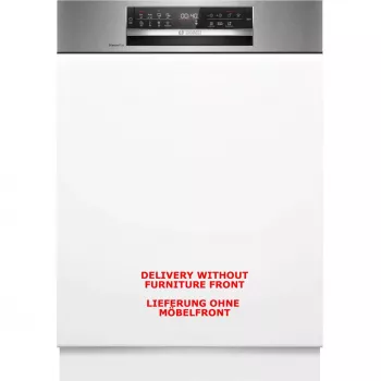 BOSCH SMI6ECS12E Serie 6 puolikiinteästi asennettava astianpesukone (harjattu ruostumaton teräs, 60 cm, Home Connect)