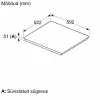 Bosch PIE61ABB5E induktioliesi 4 keittoaluetta TouchSelect musta