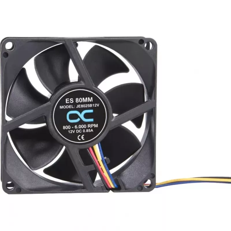 Alphacool ES 80mm 800-6000 RPM tuuletin 80x80x25mm (musta, kaksoiskuulalaakeri, PWM, 80 mm)