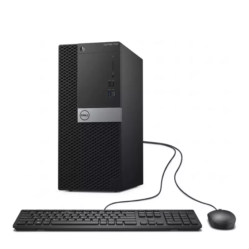 Dell OptiPlex 7070 MT pöytätietokone, Intel Core i5-9500, 16GB RAM, 512GB SSD + 2TB HDD, Windows 11 Pro, musta