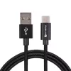4SMARTS USB-A - USB-C-kaapeli RapidCord 2A, 2 m, musta