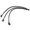 Watercool Y-haaroitin 3-tuuletin PWM, musta - 30 cm