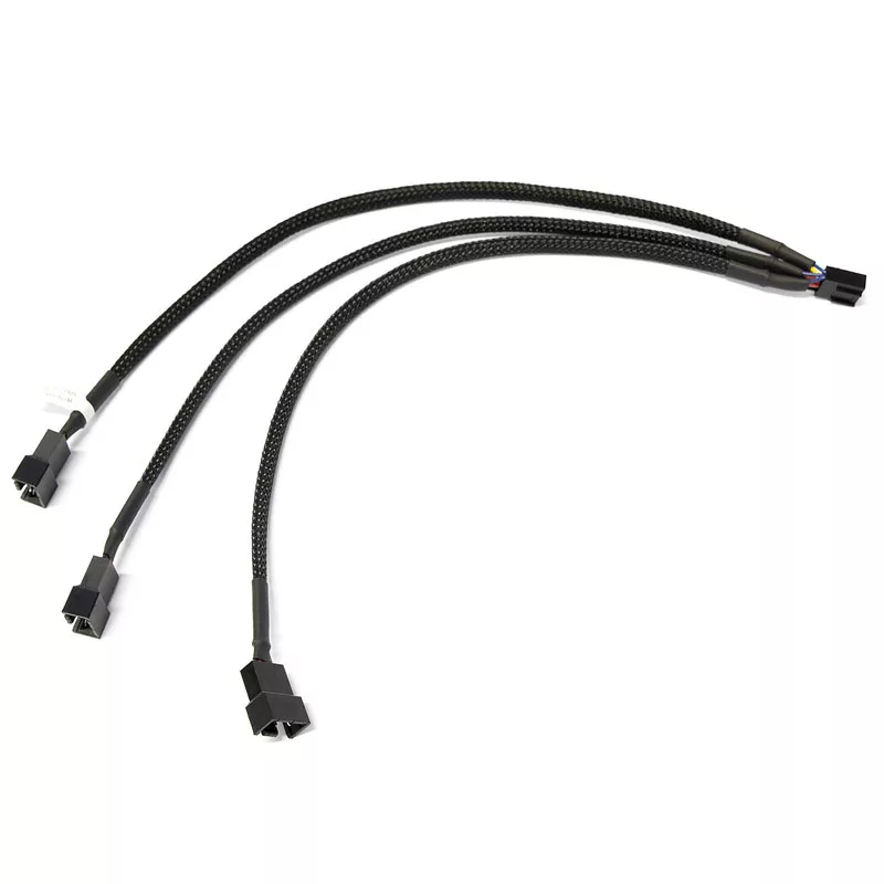 Watercool Y-haaroitin 3-tuuletin PWM, musta - 30 cm
