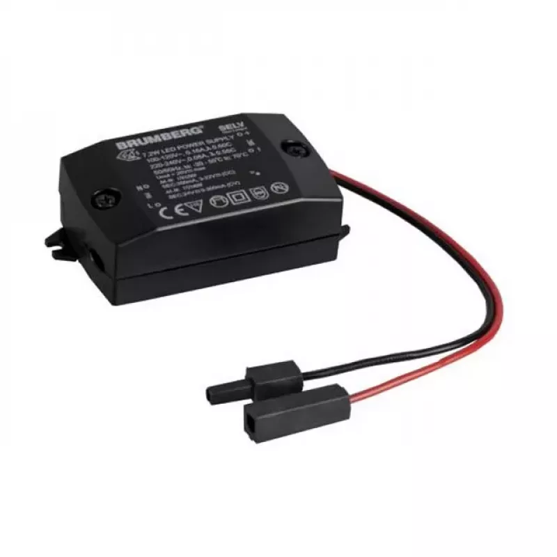 Brumberg 17662000 LED-vakiovirtalähde 7,2W 350mA 230V musta