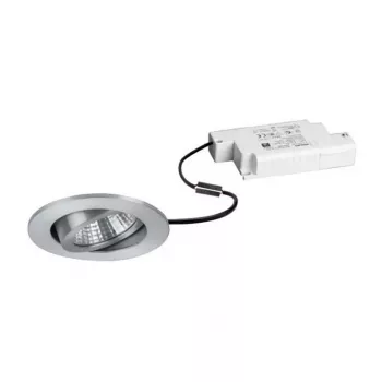 BRUMBERG DAMITA LED-upotusvalaisinsarja pyöreä alumiini 6W 230V IP65 kääntyvä vaihekatkaisulla himmennettävä 3000K