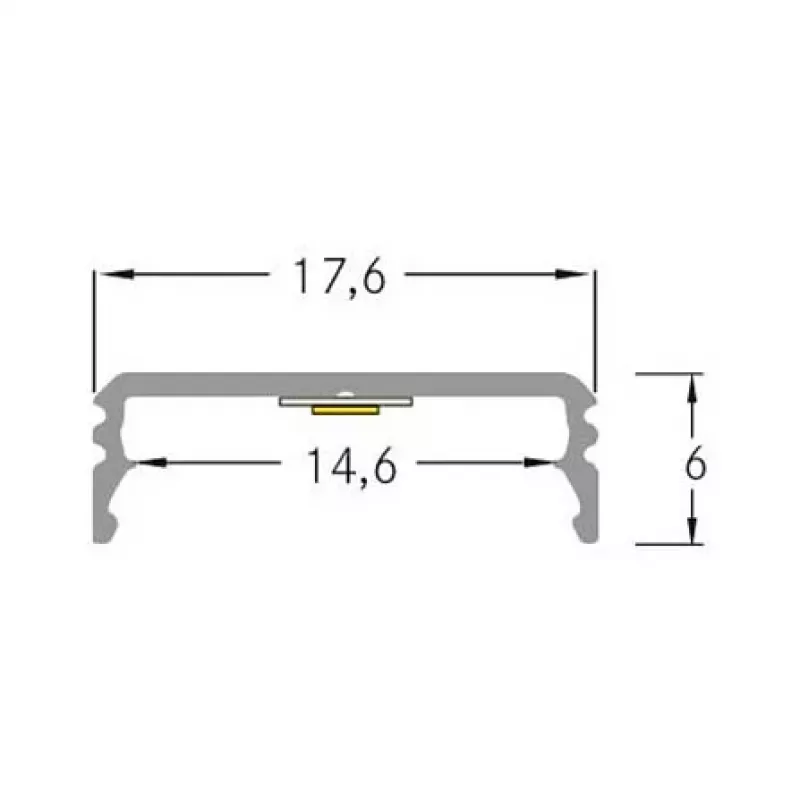 Brumberg 53380261 AB-profiili QUALITYFLEX alumiini LED-profiili 2000mm