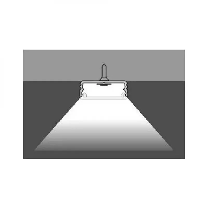 Brumberg 53380261 AB-profiili QUALITYFLEX alumiini LED-profiili 2000mm