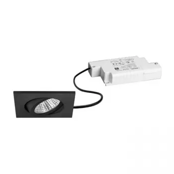 BRUMBERG 39365183 BB05 upotettava LED-valaisin neliö musta 6W 3000K 450lm himmennettävä vaihekatkaisu