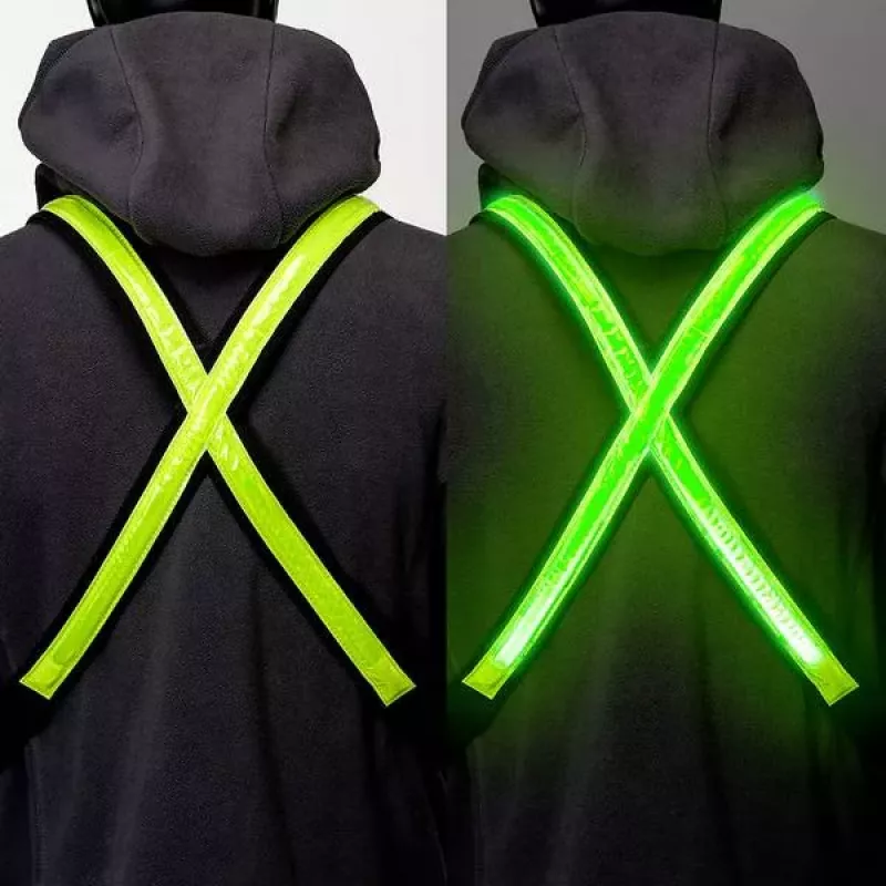 EasyPix StreetGlow L/XL LED-liivi aikuisille