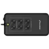 Bluewalker PowerWalker VFD 800 APFC UPS - 800 VA / 420 W - 6 Schuko-pistorasiaa - musta