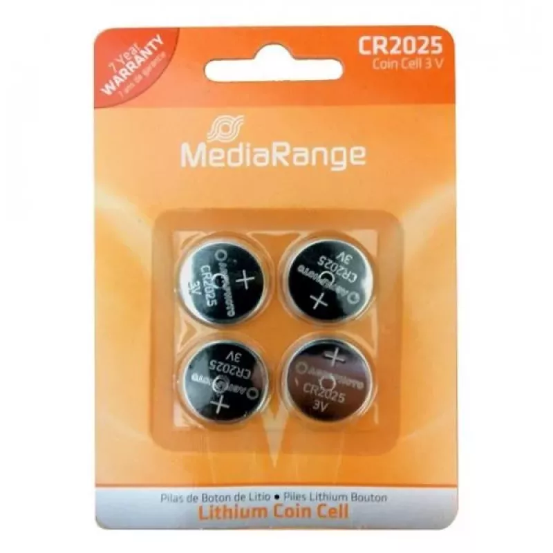 MediaRange MRBAT131 CR2025 3V litium, 4 kpl