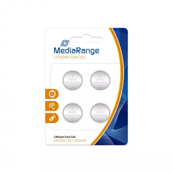 MEDIARANGE MRBAT132 CR2032 3V litium-nappiparisto (4 kpl:n pakkaus)