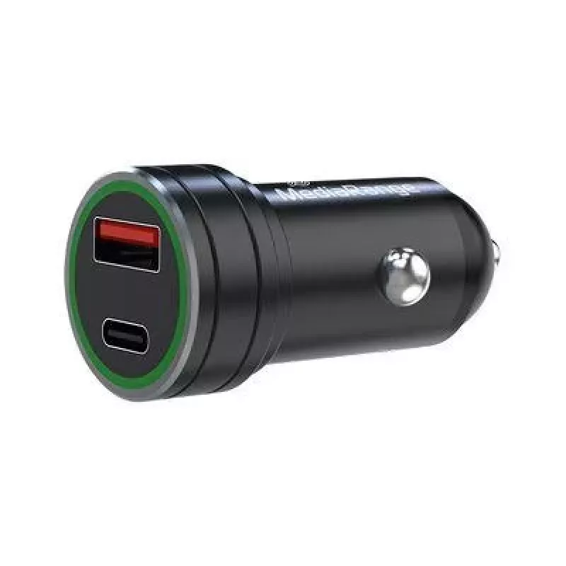 MEDIARANGE MRMA120 20W USB-C autolaturi Power Deliveryllä, musta