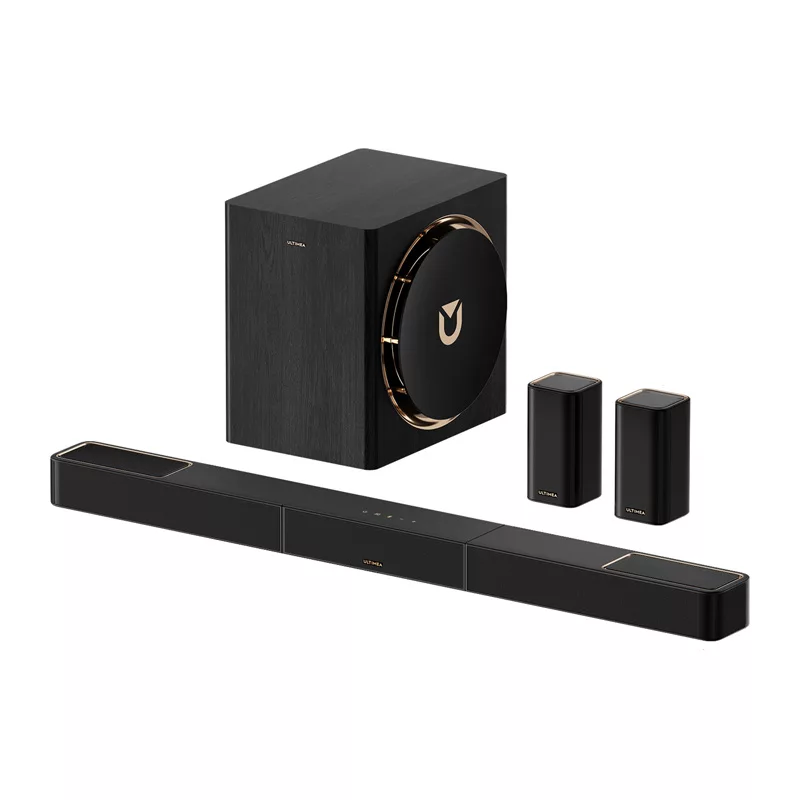Ultimea Skywave X60 (U4421) soundbar-järjestelmä 7.1.4, Dolby Atmos, 8 tuuman subwoofer, langattomat takakaiuttimet, HDMI eARC, Bluetooth 5.4
