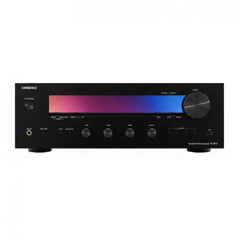 Onkyo TX-8470BMMP stereovastaanotin Class G -vahvistuksella, 110W/kanava, musta