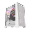 Darkflash DRX70 MESH valkoinen Mid-Tower-tietokonekotelo 4 RGB-tuulettimella