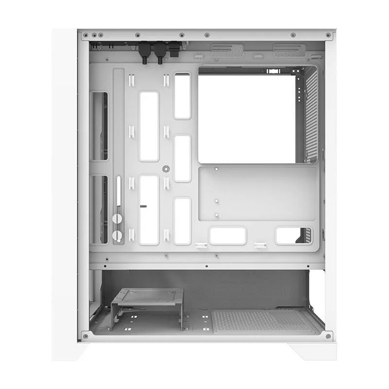 Darkflash DRX70 MESH valkoinen Mid-Tower-tietokonekotelo 4 RGB-tuulettimella