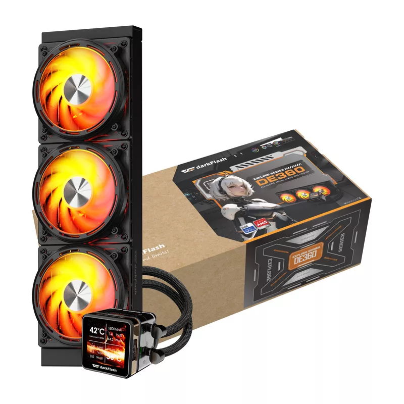 Darkflash DE360 prosessorin vesijäähdytys, musta