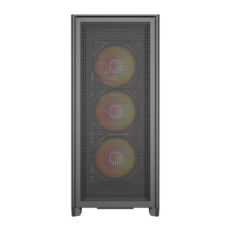 DarkFlash AIRNOVA Mid-Tower-tietokonekotelo musta + 3 x 120mm ARGB-tuuletinta