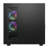 DarkFlash DS950 ATX-tietokonekotelo, 270° panoraamanäkymä, USB-C 3.2 Gen 2, 6 tuuletinta, musta