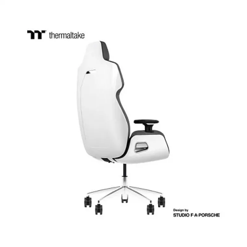 Thermaltake ARGENT E700 Glacier White ja Slate Gray Crayon aito nahkatuoli