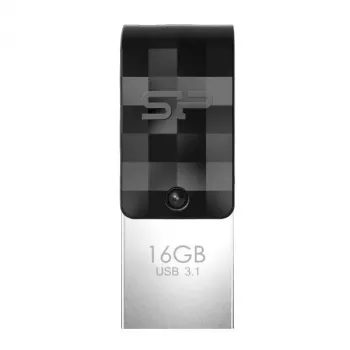 Silicon Power Mobile C31 USB-muistitikku 16GB USB 3.1 Gen 1 / USB-C musta