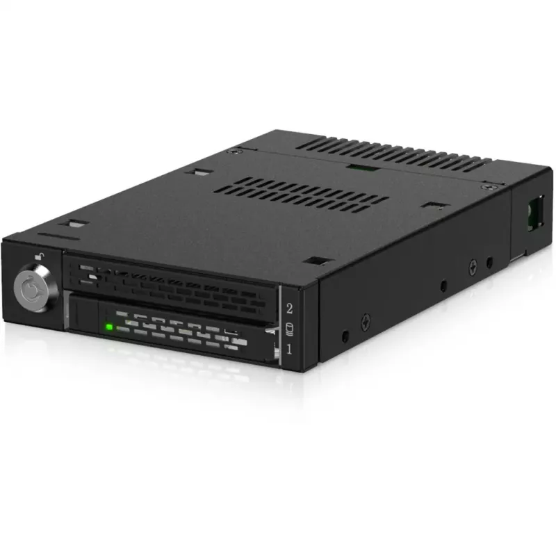 ICY DOCK ToughArmor MB833MK-B V2 M.2 PCIe NVMe SSD liikkuva telakka täysmetalli