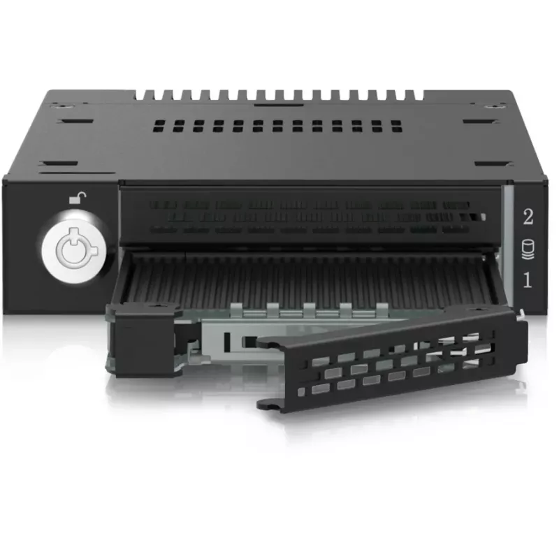 ICY DOCK ToughArmor MB833MK-B V2 M.2 PCIe NVMe SSD liikkuva telakka täysmetalli