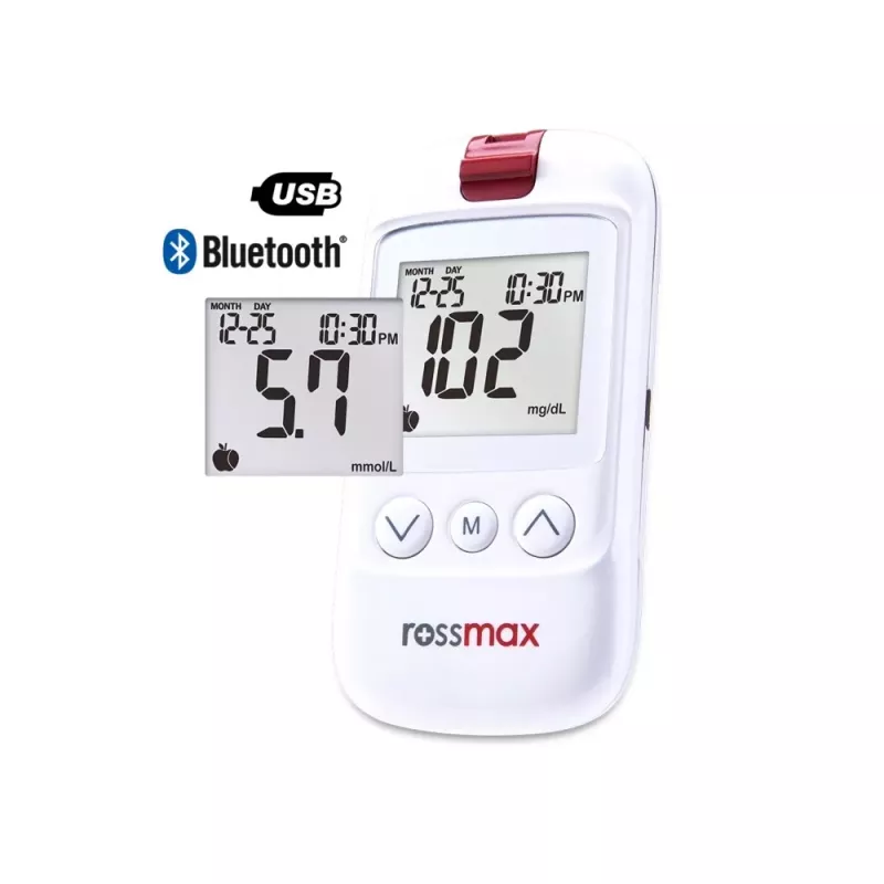 ROSSMAX HS200 BT verensokerimittari Bluetoothilla