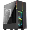 Aerocool Playa Midi-torni, karkaistu lasi - musta