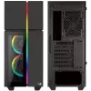 Aerocool Playa Midi-torni, karkaistu lasi - musta