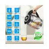 ForMe FKG-488 langaton vedenkeitin 1,8 L hopea/musta
