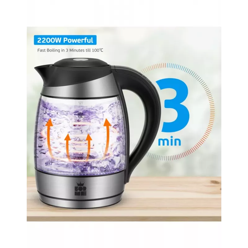 ForMe FKG-458 langaton vedenkeitin 1,8 L ruostumaton teräs / musta
